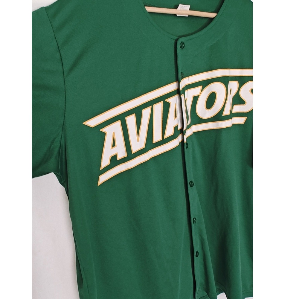 Las Vegas Aviators x Oakland A's milb MLB Baseball Jersey Promo Mens XL Green - Picture 5 of 8
